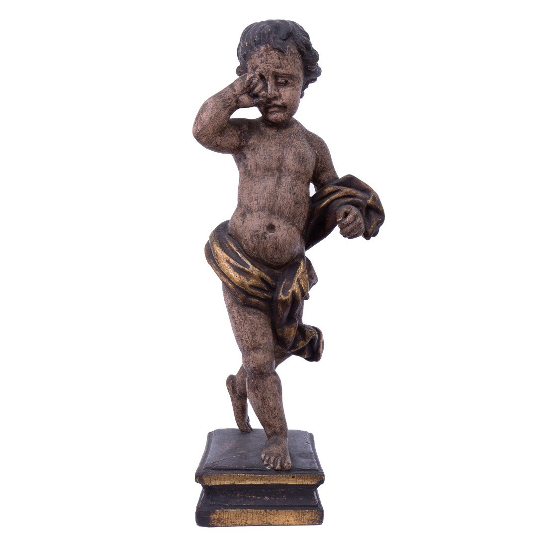 Oliveira Crying Child Statuette Aged pink
