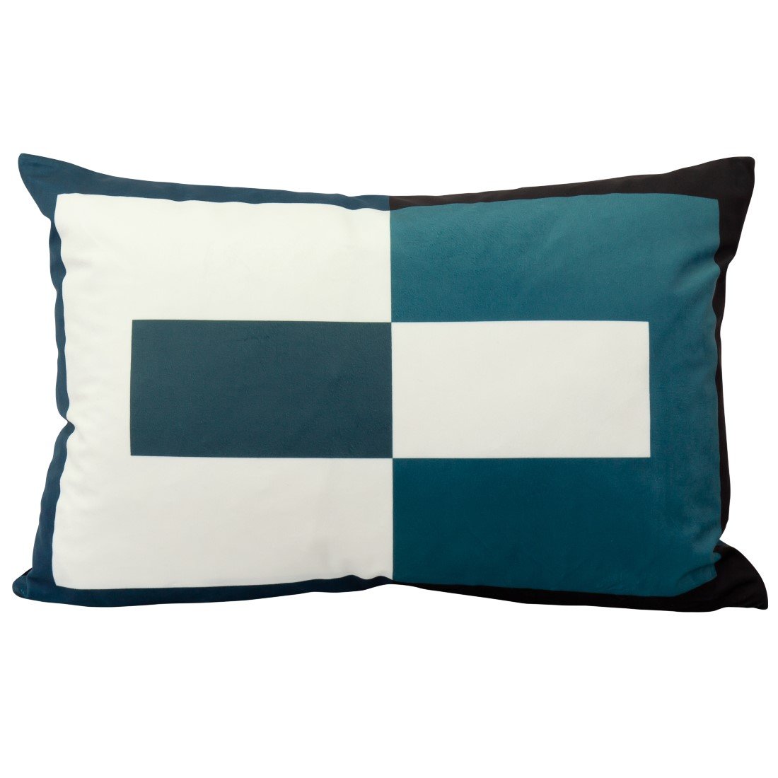 Oliveira Velvet Cushion Dark turquoise
