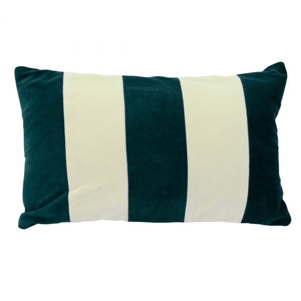 Oliveira Velvet Cushion Dark turquoise