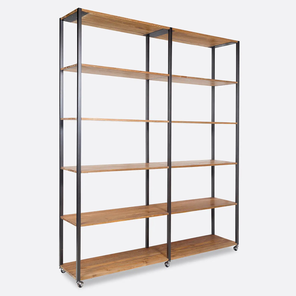 Natural teak wood shelving rack furniture algarve shop buy