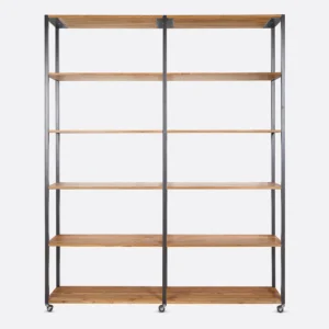 Natural teak wood shelving rack furniture algarve shop buy