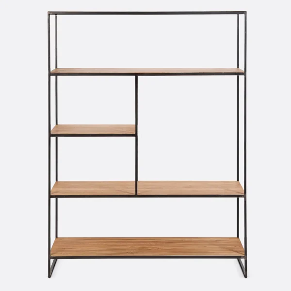 Natural teak wood shelving rack furniture algarve shop buy