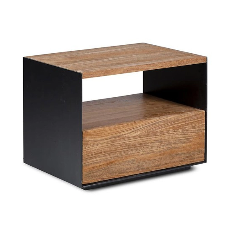 teak wood bedside table, drawer, solid, modern, rustic, nightstand, furniture, bedroom, algarve, oliveira, shop, buy