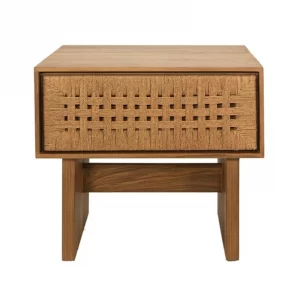 teak wood bedside table, drawer, solid, modern, rustic, nightstand, furniture, bedroom, algarve, oliveira, shop, buy