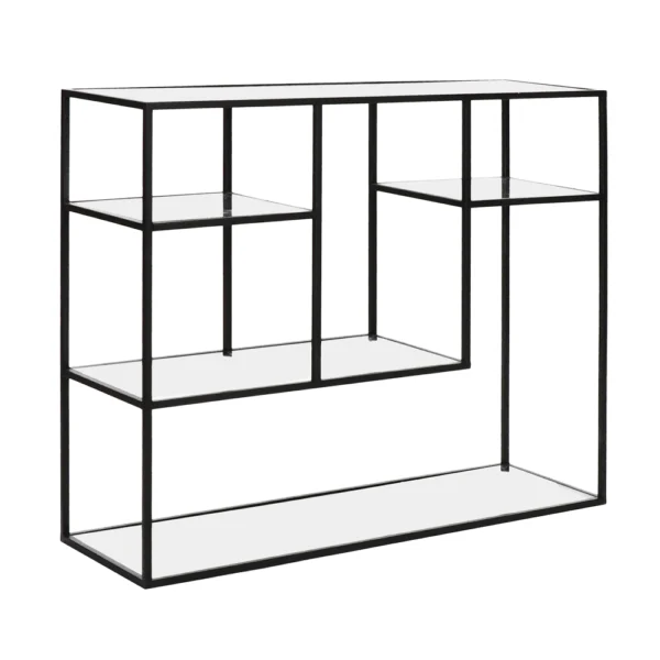 Abstract Black Metal and Metal shelving rack furniture algarve shop buy