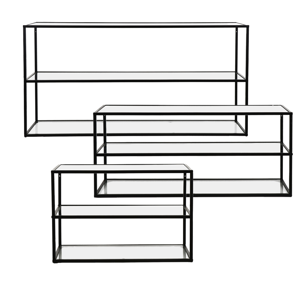 Abstract Black Metal and Metal shelving rack furniture algarve shop buy