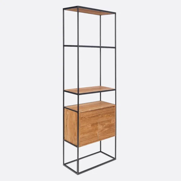 Natural teak wood shelving rack furniture algarve shop buy