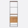 Natural teak wood shelving rack furniture algarve shop buy