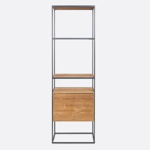 Natural teak wood shelving rack furniture algarve shop buy