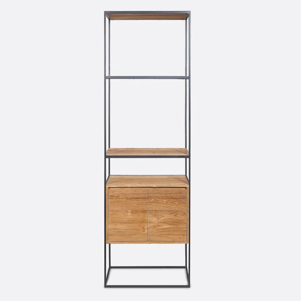 Natural teak wood shelving rack furniture algarve shop buy