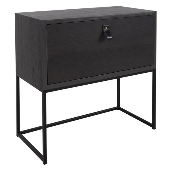 Black Chest Console Table by Oliveira Algarve