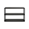 Contemporary Black Wood and Metal shelving rack furniture algarve shop buy