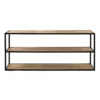 Contemporary Natural Wood and Metal shelving rack furniture algarve shop buy