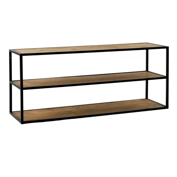 Contemporary Natural Wood and Metal shelving rack furniture algarve shop buy