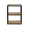 Contemporary Natural Wood and Metal shelving rack furniture algarve shop buy