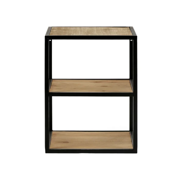 Contemporary Natural Wood and Metal shelving rack furniture algarve shop buy