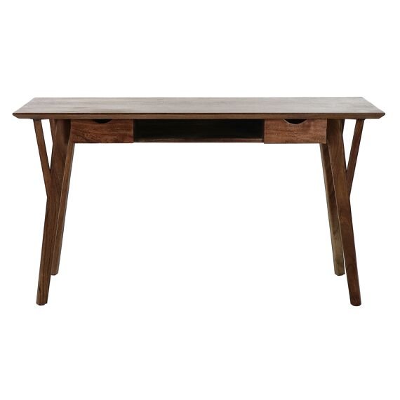 Acacia Wood Desk / Console Table with 2 Drawers by Oliveira Algarve