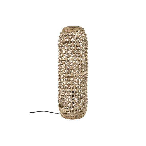 Small Water Hyacinth Cylinder Floor Lamp by Oliveira Algarve