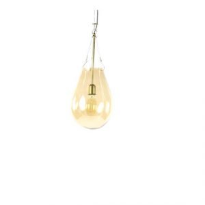Slim Golden Glass Bulb Hanging Light by Oliveira Algarve