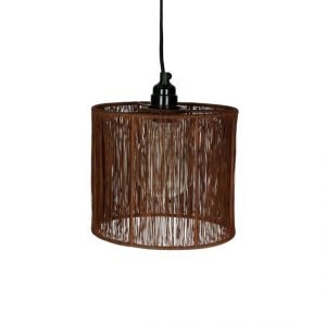 Small Rust Metal Hanging Lamp by Oliveira Algarve