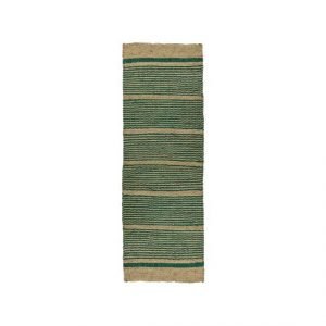 Seagrass and Palm Leaf Green Rug by Oliveira Algarve