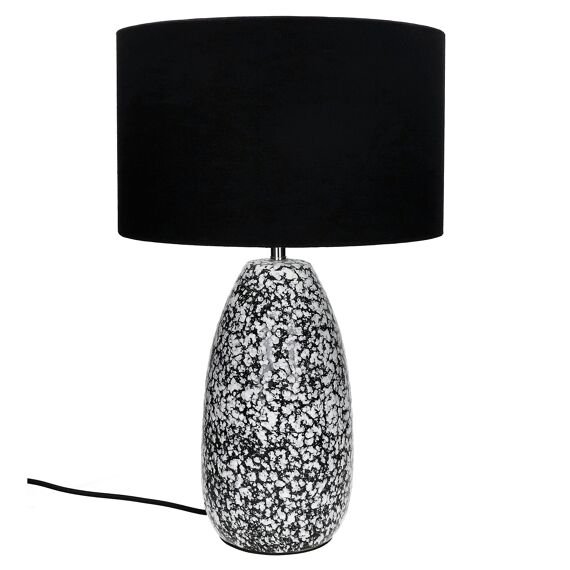 Black and White Pebble Table Lamp by Oliveira Algarve