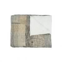 Abstract Grey Square Throw by Oliveira Algarve 1