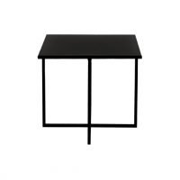 Small Black Metal Coffee Table by Oliveira Algarve