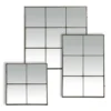 Dark Grey Patina Metal Panel Mirror furniture algarve shop