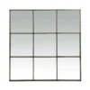 Dark Grey Patina Metal Panel Mirror furniture algarve shop