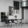 Dark Grey Patina Metal Panel Mirror furniture algarve shop