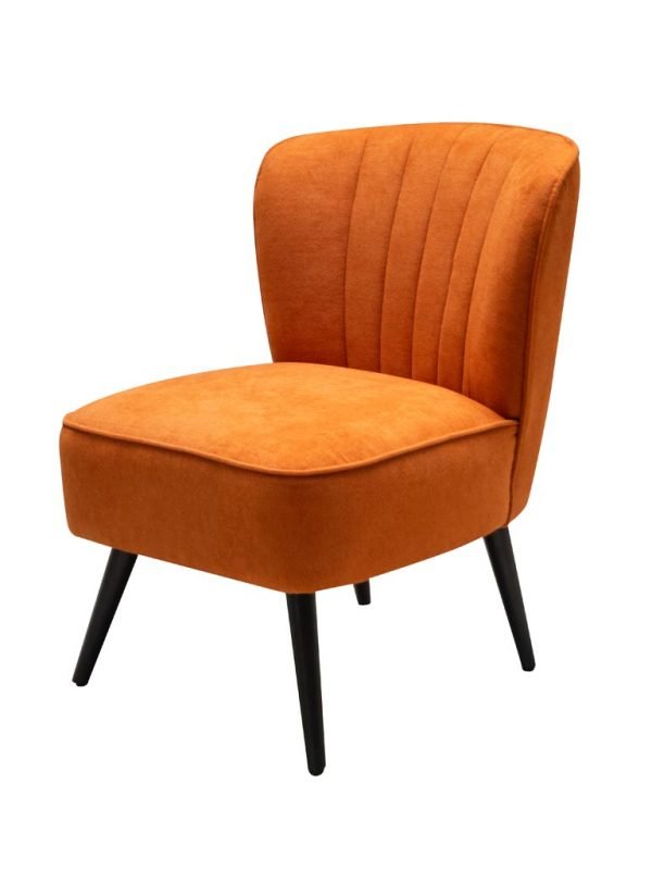 Bright Orange Lounge Chair by Oliveira Algarve 1