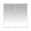 aged patina white panel mirror rustic furniture algarve shop