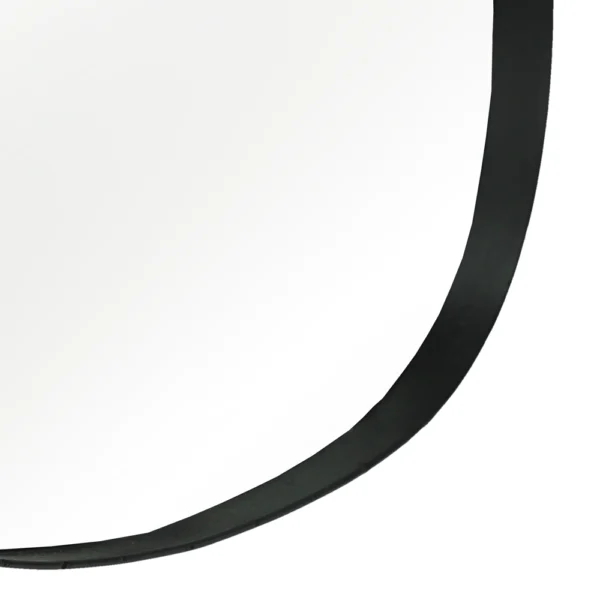 organic shape black metal frame mirror tall oval furniture shop algarve