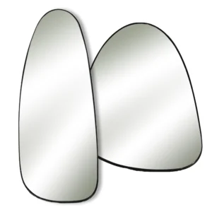 organic shape black metal frame mirror tall oval furniture shop algarve