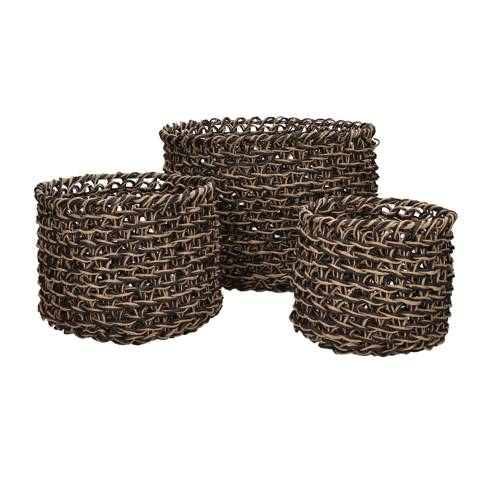 twisted paper chord baskets plant pots furniture algarve shop