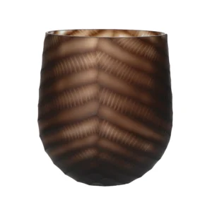 bronze coloured carved glass vase shop furniture algarve