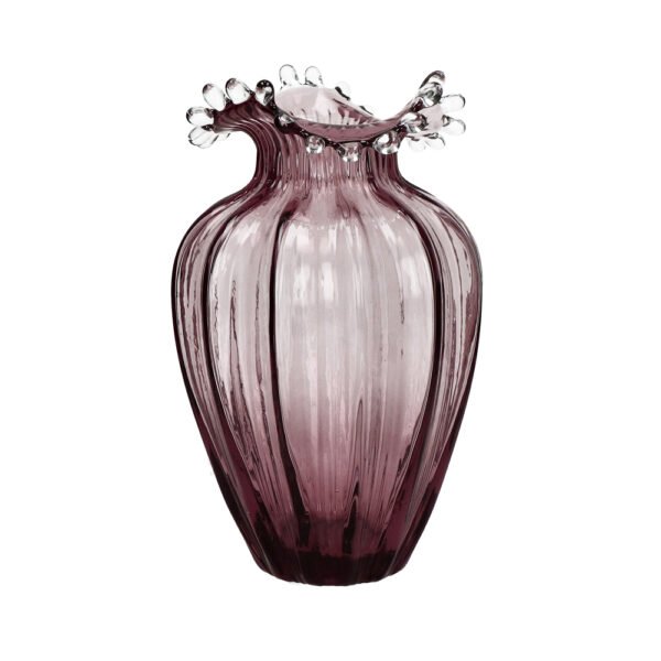 Water droplet glass vase hand craved lavender furniture algarve shop buy