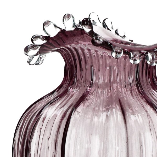 Water droplet glass vase hand craved lavender furniture algarve shop buy