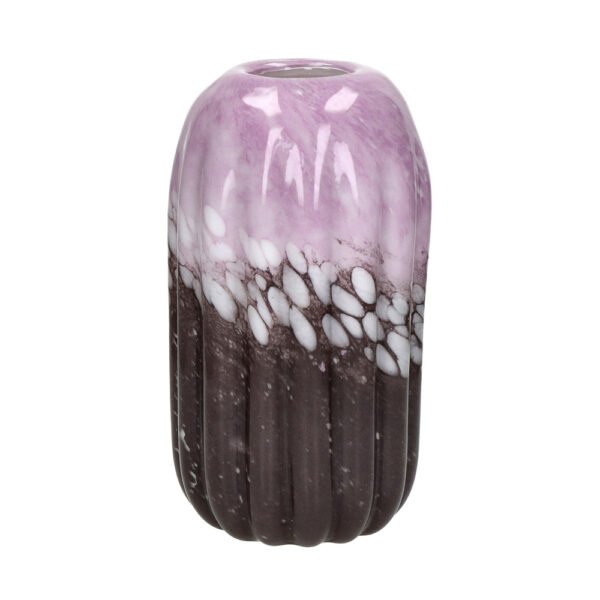 Mottled Pink glass vase hand craved lavender furniture algarve shop buy