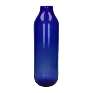 vibrant blue glass bottle style vase shop algarve furniture