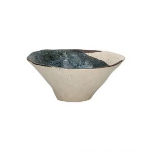 Blue and White Stoneware Bowl by Oliveira