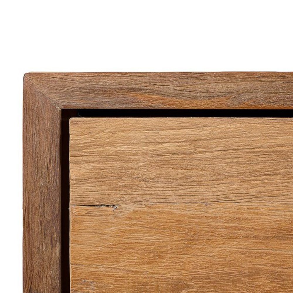 Teak Wood Console Table with Two Drawers