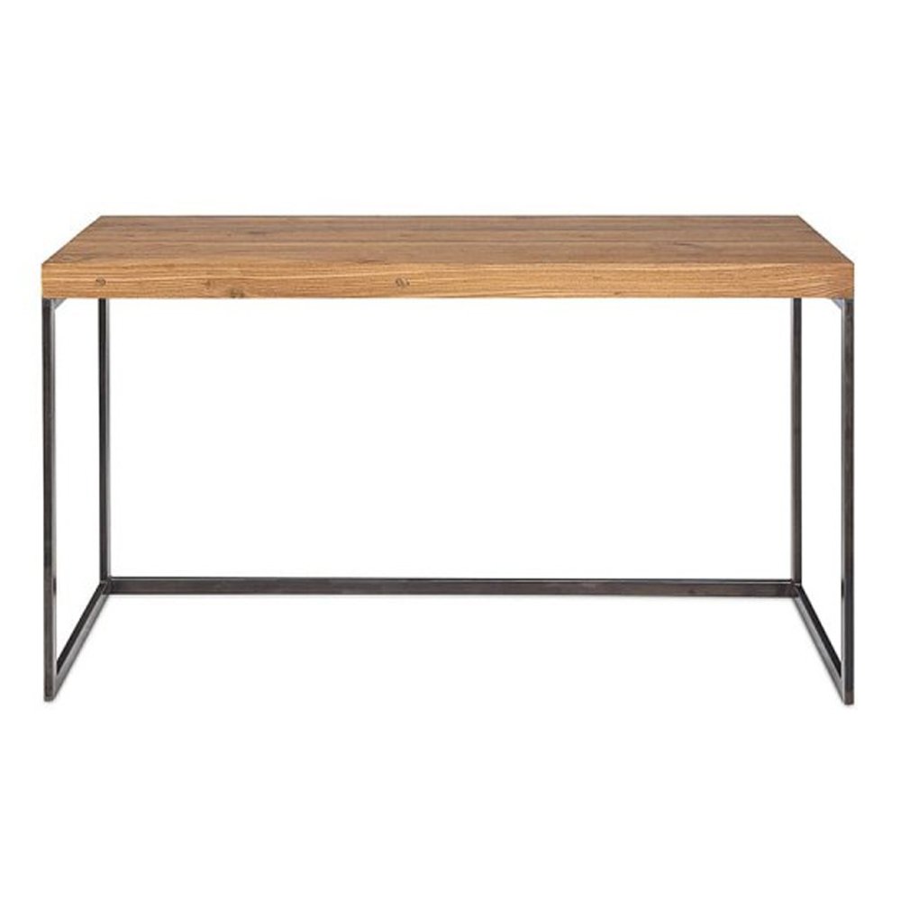 console table with solid slab top