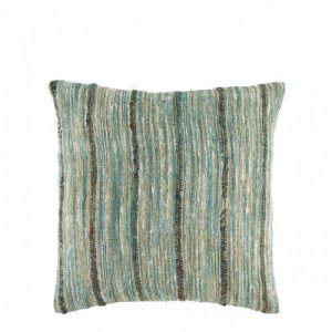 Aqua Lined Knit Cushion - Kamal - soft furnishings - cushions - Oliveira Algarve