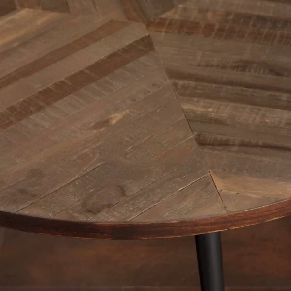 round coffee table, teak wood, chevron, furniture, algarve, oliveira