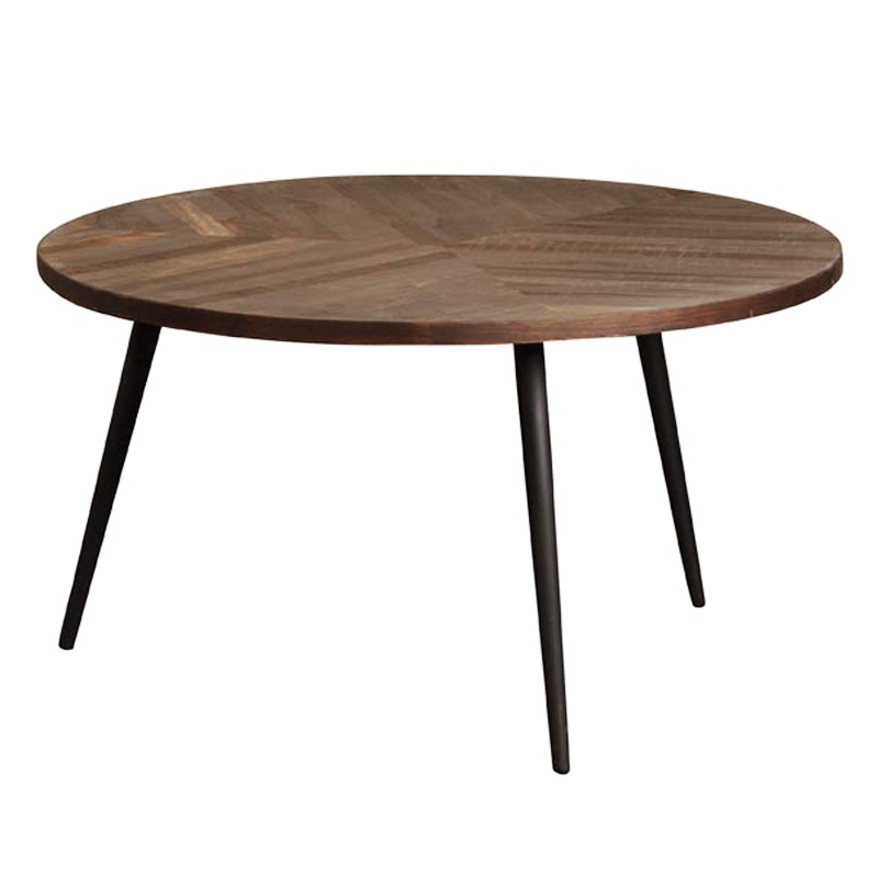 round coffee table, teak wood, chevron, furniture, algarve, oliveira