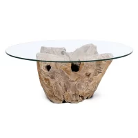 root round coffee table, teak wood, glass top, furniture, algarve, oliveira