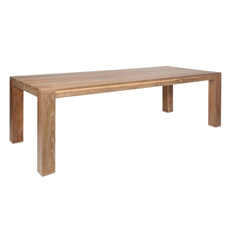 Teak Wood Modern Farmhouse Style Dining Table