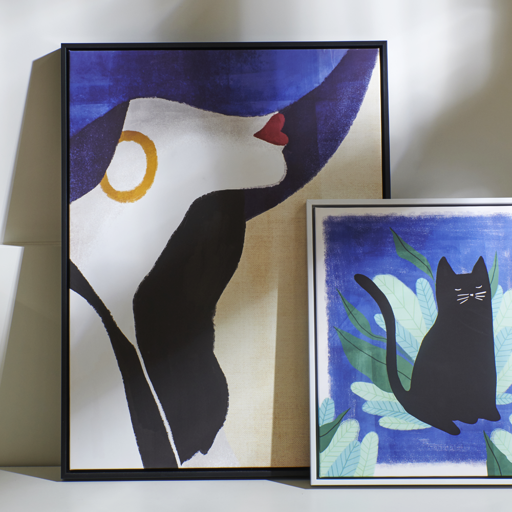 cat theme canvas art frame furniture shop algarve